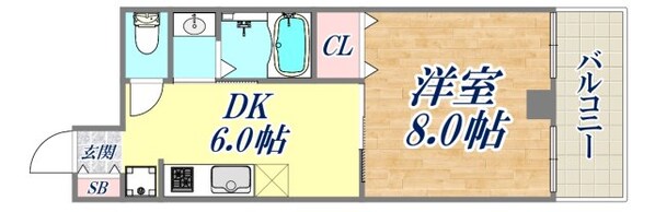 S-FORT神戸小河通の物件間取画像